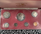 1974 Liberia 7x Coin Proof Set Lot b3531 Including Silver  With Case