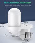 Wifi Automatic Fish Feeder For Aquariums  Smart Auto Fish Food Dispenser With Ap