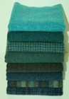 Hand Dyed Rug Hooking Wool Mill-dyed    gotta Love The Blues   8-pc  Combo 