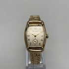 Vintage Bulova Lexington Mens Watch 25mm 10k Gold Filled Manual Wind Tonneau