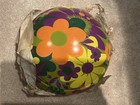 Vintage 1960s-70s Rare Krazee Hubs Flower Power Hub Caps Set Of 4 In Box
