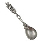 Vintage Dutch Pewter Souvenir Spoon Collectible Rooster Angel