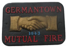 Fire Mark Germantown Mutual Fire Insurance Company Cast Metal Marker Plaque sign
