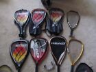 Lot Of 10 Used Racquetball Racquets  Ektelon Plus Others 7 With Cases Excellent