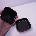 Red Carved Lacquer Square Trinket Box Chinese 2 75  X 1 25  Flower