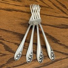 Gorham Sterling Silver 1950 Lily Of The Valley 4 Dinner Forks 8   