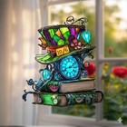 Mad Hatter Acrylic Suncatcher  Alice In Wonderland Cottagecore Decor Decor