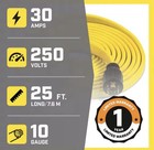 Champion Power Equipment 25ft  30 Amp 125 250-volt Flat Generator Extension Cord