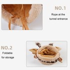 Guinea Pig Tunnel Plush Foldable Hamster Tunnel Hideaway Guinea Pig Accessories