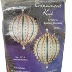 Sulyn Emerald Fantasy Sequin Bead Vintage Christmas Ornament Kit Makes 2 
