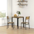 Homcom 3 Piece Dining Table Set For 2  Modern Kitchen Table And Chairs