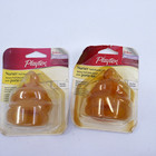 Playtex Nurser Naturalatch Fast Flow Two Latex Nipples Drop-ins 3-6 Months New