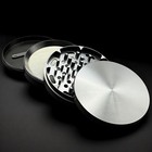 Extra Large Grinder 4 Inch Xl Herb   Spice  Tobacco Crusher 4 Piece  black 