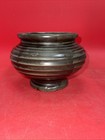 Vintage 1960 s Mccoy Pottery Green Floraline Ribbed Planter Marked 424