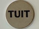 Rare Vntg Skelly Oil Company Round Tuit Wooden Nickel Token Tulsa Advertising