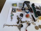 Estate Finds Junk Drawers Lot Baseball Cards  Tools Jewelry  Remotes  Coins  Ect