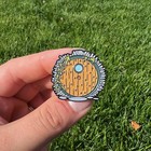 Round Green Cottage Door Enamel Pin Fantasy Brooch Soft Enamel 1 25  Lapel Pin