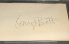 1975 George Brett Kansas City Royals Signed Index Card Beckett Slabbed Rookie 