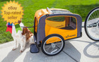 Rascal Bike Dog Trailer Carrier For Small And Large Pets Easy Folding Cart Frame