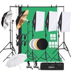 Photography Video Photo Studio Lighting Kits Adjustable 5500k Umbrella Softbox