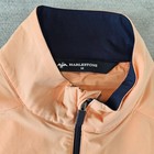 Men s Harlestons 1 4 Zip Sport Vest Medium Orange Coral Peach