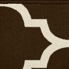 Skid-resistant Carpet Runner Hall Area Rug Moroccan Trellis Lattice Coffee Brown