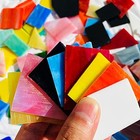 Mosaic Tiles Stained Glass Sheets For Crafts Bulk  Broken Glass Pieces  Variety
