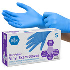 Nitrile Vinyl Blend Exam Gloves - Powder   Latex Free - Blue Small - 100 Count