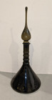 Vintage 21  Mcm 1960s Italy Empoli Smoke Gray Genie Decanter Bottle - Rare