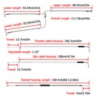 10-12  Bar Brake Clutch Throttle Cable For Harley Electra Glide Flhtc Non-abs