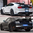 Fit For 2015-2024 Ford Mustang Carbon Fiber Print Gt500 Style Rear Spoiler Trunk