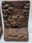    vintage    Mcm Art Syrocowood Products - Pair Of Bookends - Composition