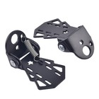 2pcs Universal Steel Axle Foot Step Pegs Bike Foldable Pedal Footrest Foot Pegs