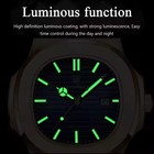 Poedagar 613 Men s Analog Quartz Luminous Watch With Date Genuine Leather Black