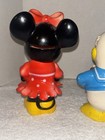 1970 s Disney Donald Duck   Minnie Mouse Vintage Plastic Banks Disneyland W Plug