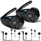 Ejeas Q7 Motorcycle Helmet Bluetooth Intercom For 7 Riders Talking Interphone 4x