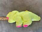 Fisher Price Puffalump Dino Roars Green Triceratops Dinosaur Plush Vintage 1992