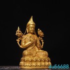 8 tibet Buddhism Temple Bronze Gilt Tsongkhapa Buddha Statue