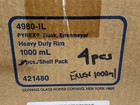 New  4  Corning Pyrex Glass 1000ml 1l Graduated Erlenmeyer Flasks 4980-1l