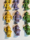 Popeye   Friends Rubber Eraser 4 Figures 4 Color Lot Of 16-unused-80   s Vintage