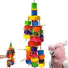 3138 Duo Cubic Bird Toy Parrot Cage Large Macaw Blocks Amazon Wood Perch Conure