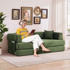 Convertible Sleeper Sofa Bed 78 8in Folding Floor Futon Couch Adjustable Armrest