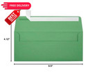 Luxpaper  10 Business Envelopes   Peel   Press   4 50 Qty   Holiday Green
