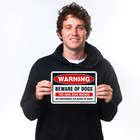 Beware Of Dog Sign  You Have Been Warned   pack Of 2  10x7 Inches  Rust Free  0