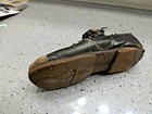Vintage Child   Toddler 1 Button Strap Up Black Leather Shoe