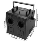 Smoke Fog Bubble Machine Rgb Led Light Stage Effect Dj Fogger Machine Dmx Remote