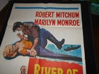 River Of No Return Marilyn Monroe  Original Reissue 1961 Folded One Sheet Poster