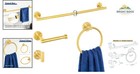 Complete 4-piece Bathroom Accessories Set With Towel Bar And Toilet Paper Holder
