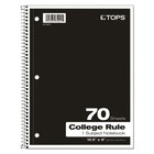 Oxford Spiral Notebook  1-subject  College Ruled Paper  70 Sheets  Color May    