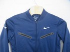 Nike Rafa Nadal Bomber Jacket Mens Lg Blue Full Zip Tennis 2014 Us Open Rafael